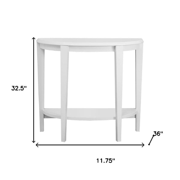 HomeRoots 33" White End Table with Shelf - Stylish, Versatile Nightstand for Living Room, Bedroom & More! 332816