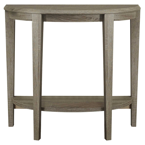 Homeroots 33" Deep Taupe End Table With Shelf   332817