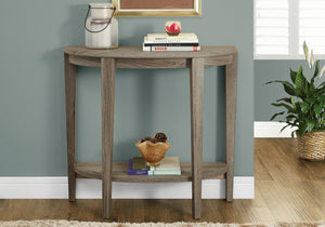 HomeRoots 33" Deep Taupe End Table - Stylish Accent with Shelf for Storage, Perfect for Small Spaces & Decor 332817