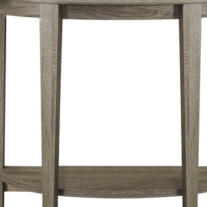 Homeroots 33" Deep Taupe End Table With Shelf   332817