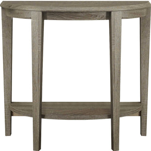 Homeroots 33" Deep Taupe End Table With Shelf   332817