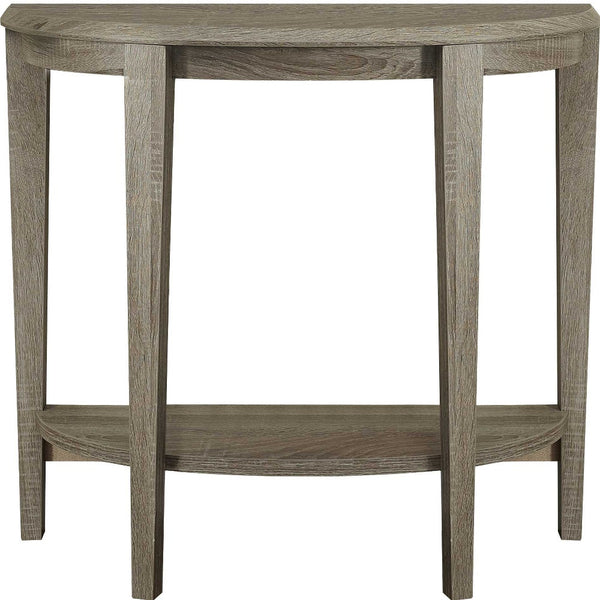 Homeroots 33" Deep Taupe End Table With Shelf   332817