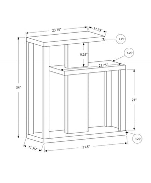 HomeRoots 32" Taupe Free-Form Console Table with Sculptural Base - Stylish Storage for Modern Living Spaces 332833