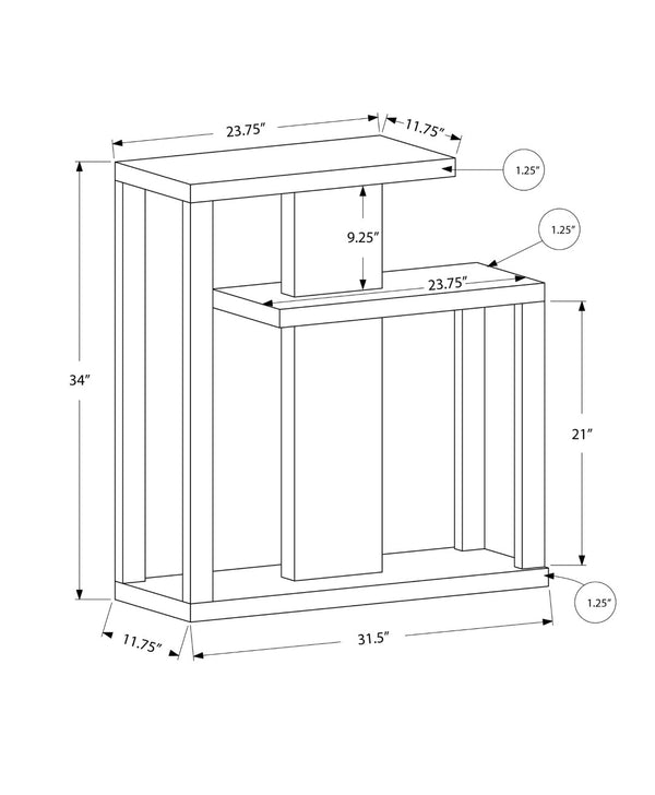 HomeRoots 32" Taupe Free-Form Console Table with Sculptural Base - Stylish Storage for Modern Living Spaces 332833