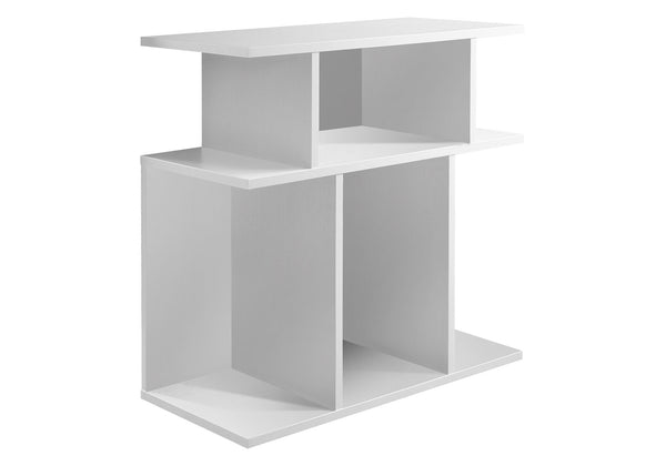 Homeroots 24" White Wood End Table With 6   332836