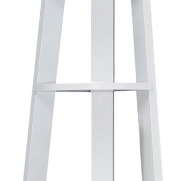 HomeRoots 71" Espresso Wood Five-Tier Corner Bookcase for Stylish Storage and Display in Any Room White 332852