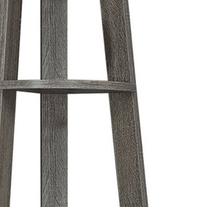 HomeRoots 71" Espresso Wood Five-Tier Corner Bookcase for Stylish Storage and Display in Any Room Dark Taupe 332853