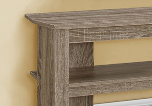 HomeRoots 42" Modern Open Shelving TV Stand - Versatile Console Table with Stylish Two-Tone Design for Any Room Dark Taupe 332881