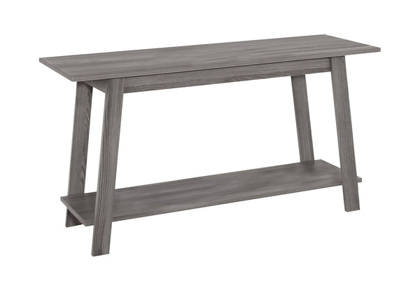Homeroots 42" Gray Open Shelving Tv Stand Grey Manufactured Wood 332940