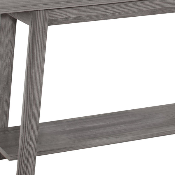 Homeroots 42" Gray Open Shelving Tv Stand Grey Manufactured Wood 332940