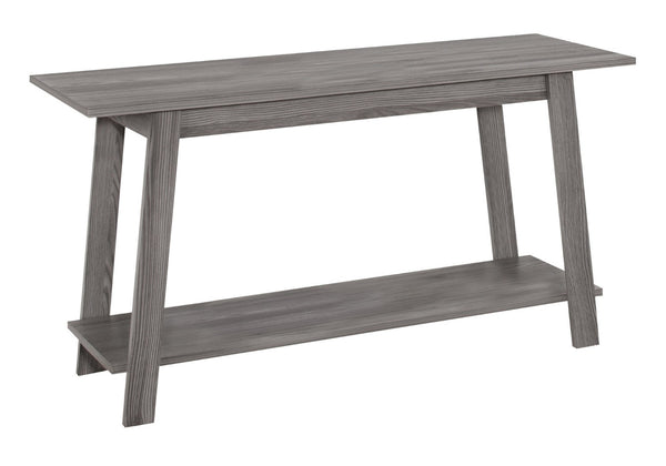 HomeRoots 42" Open Shelving TV Stand - Modern Design for Living Room, Bedroom & Office with Versatile Storage Options Grey 332940