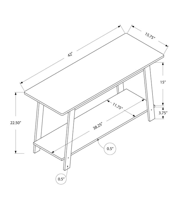 HomeRoots 42" Open Shelving TV Stand - Modern Design for Living Room, Bedroom & Office with Versatile Storage Options Grey 332940