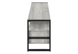 HomeRoots 59" Enclosed Storage TV Stand - Sleek Multi-Functional Design for Living Room, Office & More Grey,Black 332967