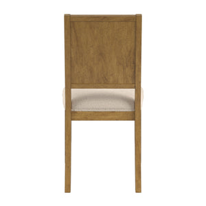 Alta Boucle Upholstered Dining Chair Set with Solid Wood Legs Mid-century Modern Style