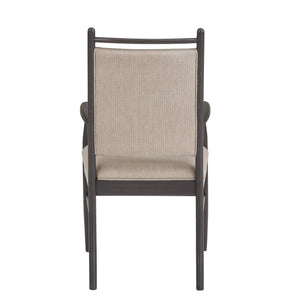 Alta Beige Upholstered Dining Chair Set Rubberwood Frame Modern Comfort