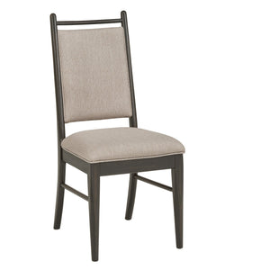Alta Upholstered Dining Chair Set Rubberwood Frame Beige Fabric Pair