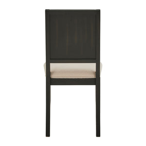 Alta Boucle Upholstered Dining Chair Set with Solid Wood Legs Mid-century Modern Style