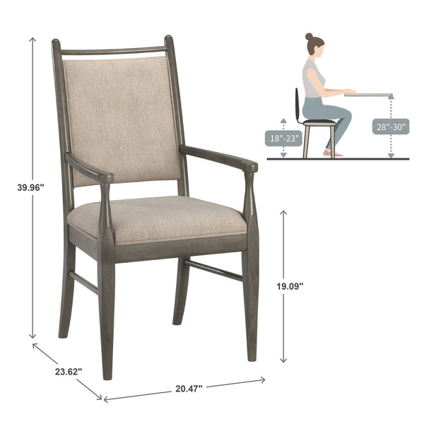 Alta Upholstered Rubberwood Dining Chair Set for Modern Interiors