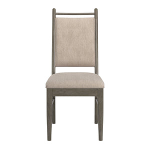 Homelegance Alta Beige Fabric Upholstered Dining Chair Set with Rubberwood Frame 332GAC-BF
