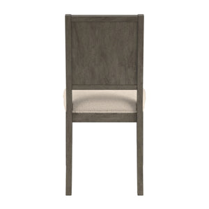Alta Boucle Upholstered Dining Chair Set with Solid Wood Legs Mid-century Modern Style