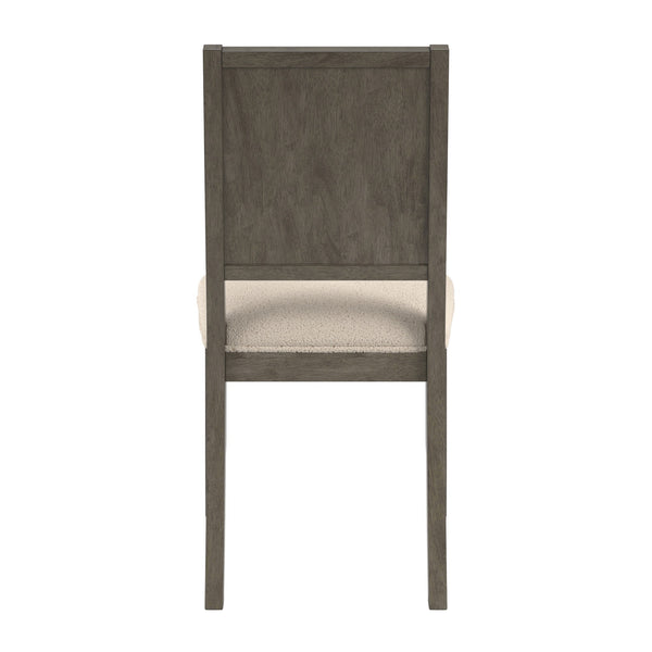 Alta Boucle Upholstered Dining Chair Set with Solid Wood Legs Mid-century Modern Style