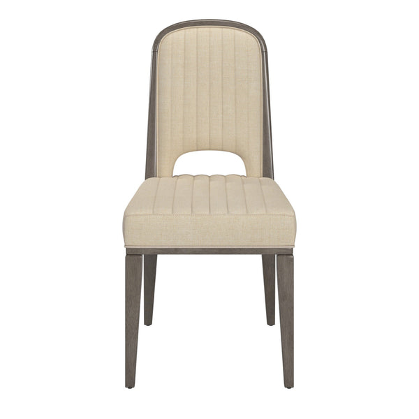 Homelegance Alta Channel-stitched Fabric Dining Chairs Set of 2 with Tapered Wood Legs 332GAC4-WF