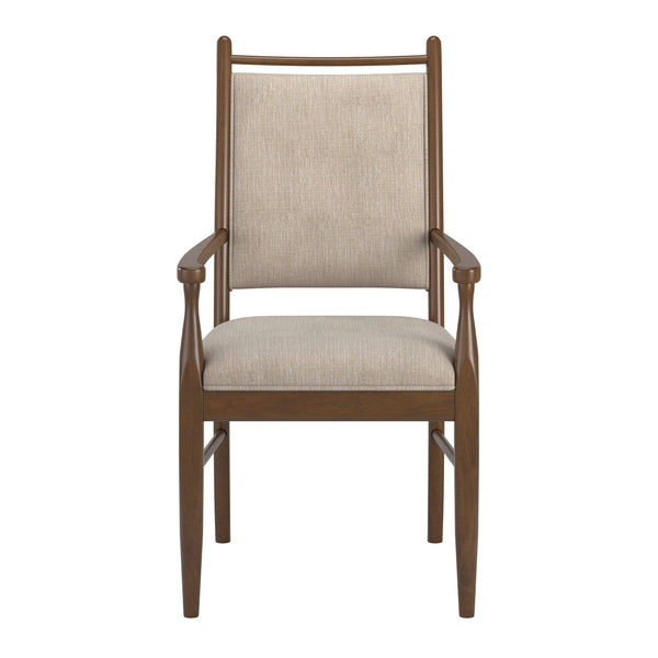 Homelegance Alta Beige Fabric Upholstered Arm Chair Set for Dining and Living Rooms 332WNA-BF
