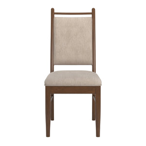 Homelegance Alta Beige Upholstered Dining Chair Set with Foam Cushioned Rubberwood Frame 332WNC-BF