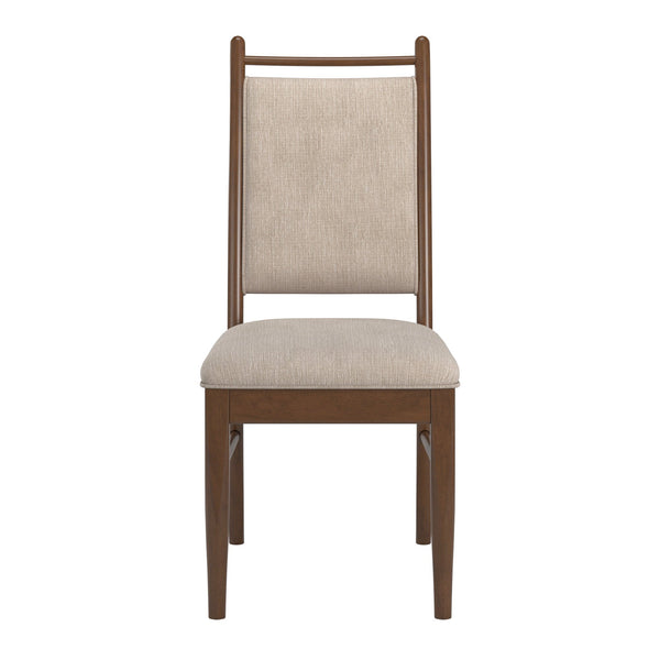 Homelegance Alta Beige Upholstered Dining Chair Set with Foam Cushioned Rubberwood Frame 332WNC-BF