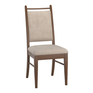 Alta Beige Upholstered Dining Chair Set with Foam Cushioned Rubberwood Frame