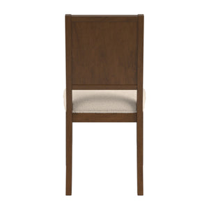 Alta Boucle Upholstered Dining Chair Set with Solid Wood Legs Mid-century Modern Style