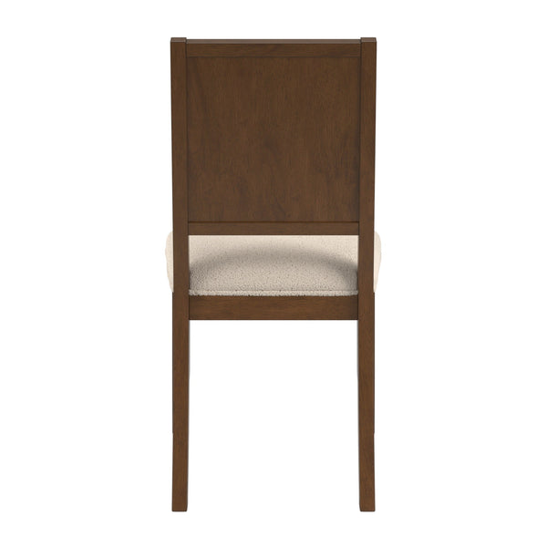 Alta Boucle Upholstered Dining Chair Set with Solid Wood Legs Mid-century Modern Style
