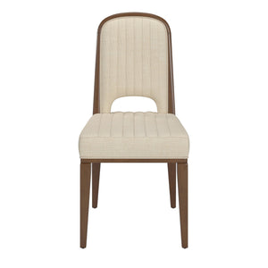 Homelegance Alta Cream Upholstered Dining Chair Set with Rubberwood Tapered Legs 332WNC4-WF