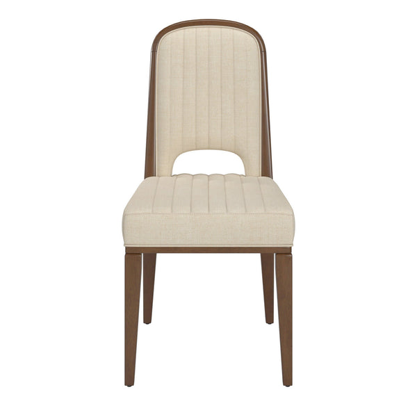 Homelegance Alta Cream Upholstered Dining Chair Set with Rubberwood Tapered Legs 332WNC4-WF
