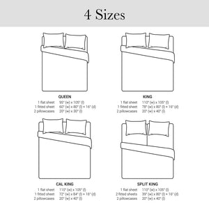 English Elm 4-piece Queen Nylon Spandex Sheet Set Moisture Wicking Stretch Fabric for Hot Sleepers Grey B035P408289