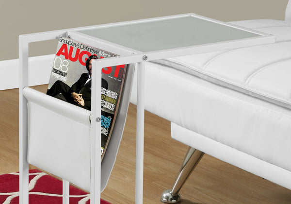 Homeroots White Modern Metal And Glass Tv Table   333010