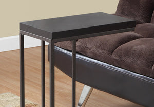 HomeRoots 18.25" Modern Accent Table - Durable Particle Board & Metal Design for Stylish Small Space Solutions Cappuccino 333019