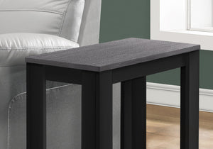 HomeRoots 22" Deep Taupe End Table with Shelf – Versatile Modern Design for Living Room, Bedroom, or Den Black,Grey 333047