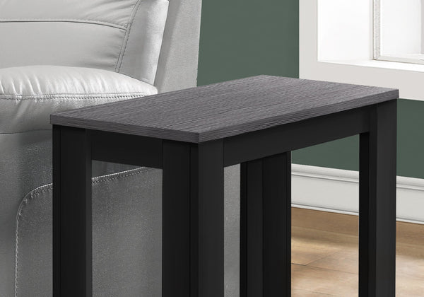 HomeRoots 22" Deep Taupe End Table with Shelf – Versatile Modern Design for Living Room, Bedroom, or Den Black,Grey 333047