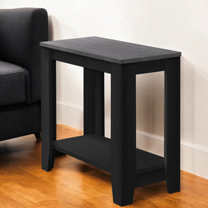 Homeroots 22" Black And Gray End Table With Shelf Black,Grey  333047