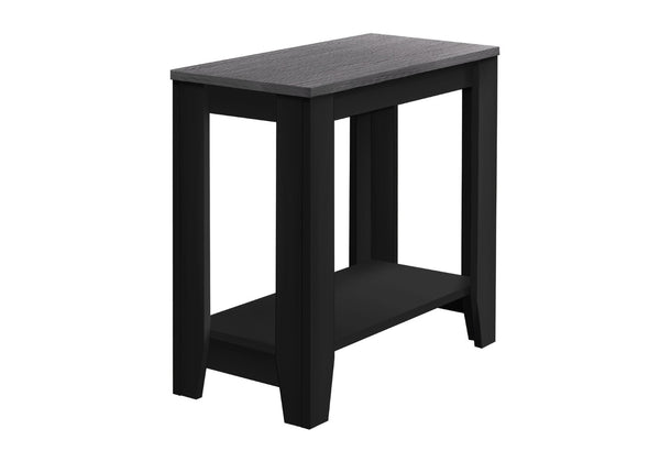 HomeRoots 22" Deep Taupe End Table with Shelf – Versatile Modern Design for Living Room, Bedroom, or Den Black,Grey 333047