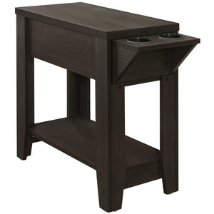 Homeroots 23" Brown Wood End Table With Shelf Cappuccino  333085