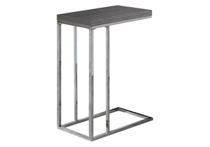Homeroots 18.25" X 10.25" X 25.25" Grey Particle Board Metal  Accent Table Grey  333105