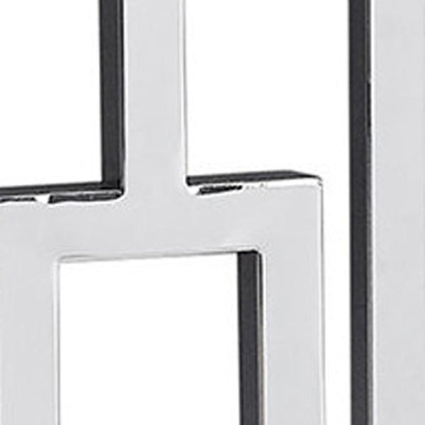 HomeRoots 47" White Console Table with Lower Shelf - Modern, Durable Design for Entryway, Living Room, Office 333134
