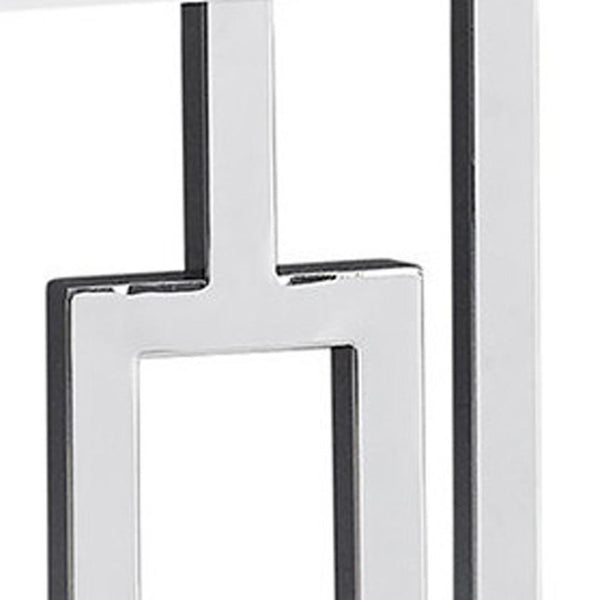 HomeRoots 47" White Console Table with Lower Shelf - Modern, Durable Design for Entryway, Living Room, Office 333134