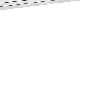 HomeRoots 48" Console Table with Sleek Silver Base and Three Drawers for Stylish Storage and Display Solutions White 333154