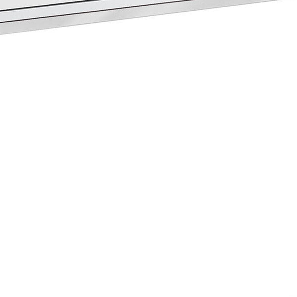 HomeRoots 48" Console Table with Sleek Silver Base and Three Drawers for Stylish Storage and Display Solutions White 333154