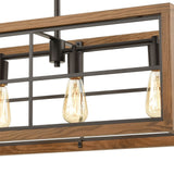 Warehouse Window 42'' Wide 5-Light Linear Chandelier - Oil Rubbed Bronze 33316/5 Elk Lighting