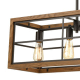 Warehouse Window 42'' Wide 5-Light Linear Chandelier - Oil Rubbed Bronze 33316/5 Elk Lighting