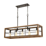 Warehouse Window 42'' Wide 5-Light Linear Chandelier